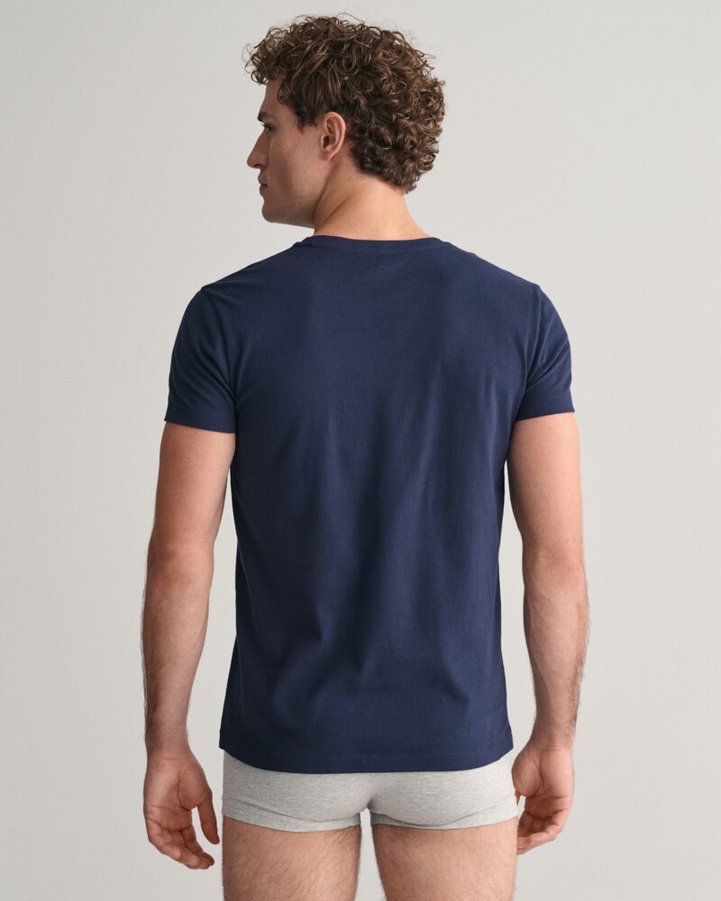 2-Pack Crew Neck T-Shirts Navy / White / S