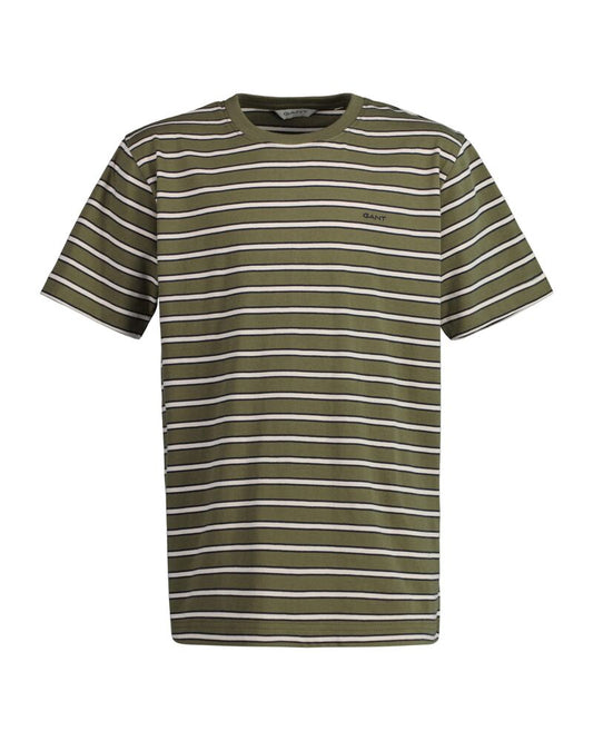 Teens Striped T-Shirt Juniper Green / 134/140