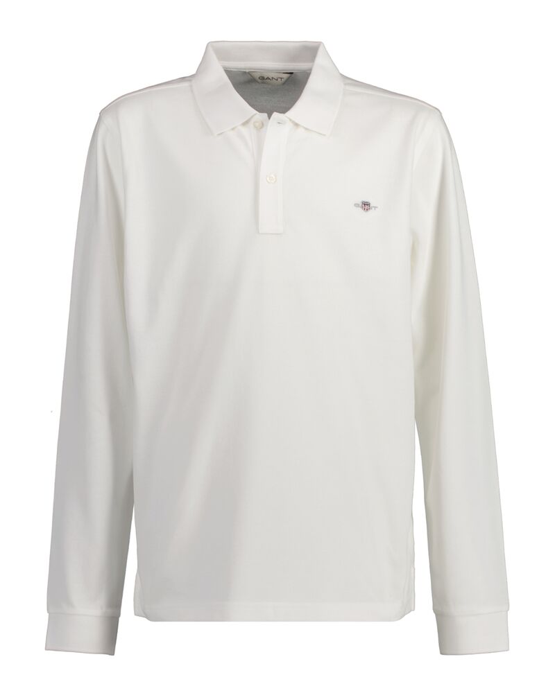 GANT Shield Ls Pique Rugger White / 134/140