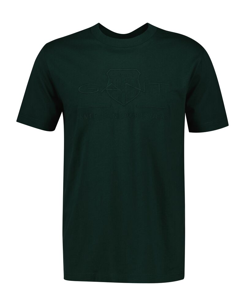 Regular Fit Tonal Shield Short Sleeve T-Shirt Tartan Green / S