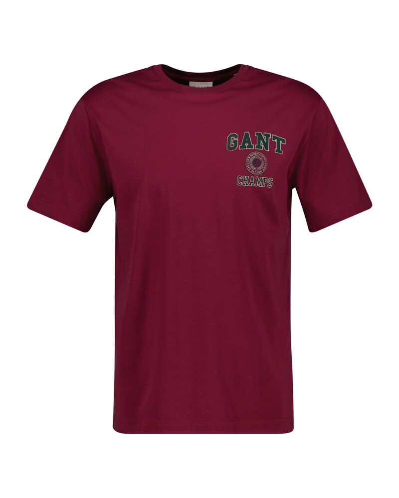 Gant Crest Graphic Tshirt Rich Wine / S