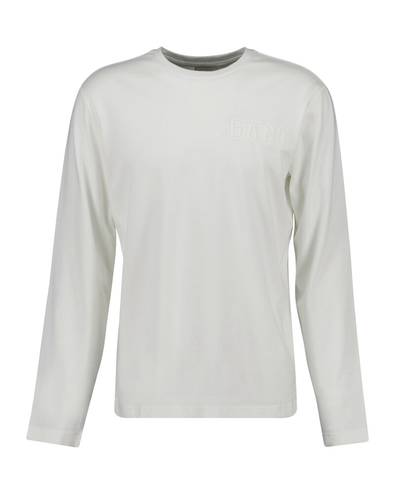 Embossed Long Sleeve Tshirt Eggshell / M