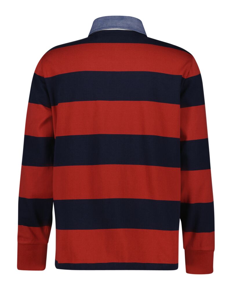 Striped Chambray Heavy Rugger Iron Red / S