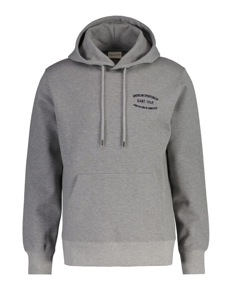 Small Graphic Hoodie Grey Melange / M