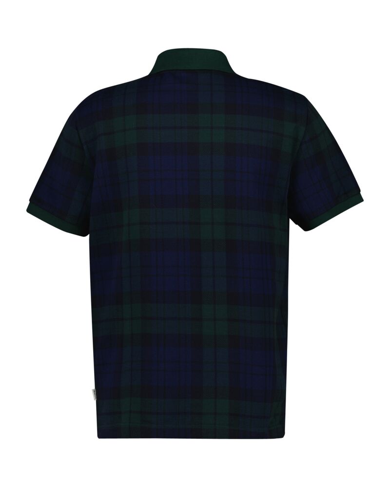 Jacquard Polo Shirt Tartan Green / S