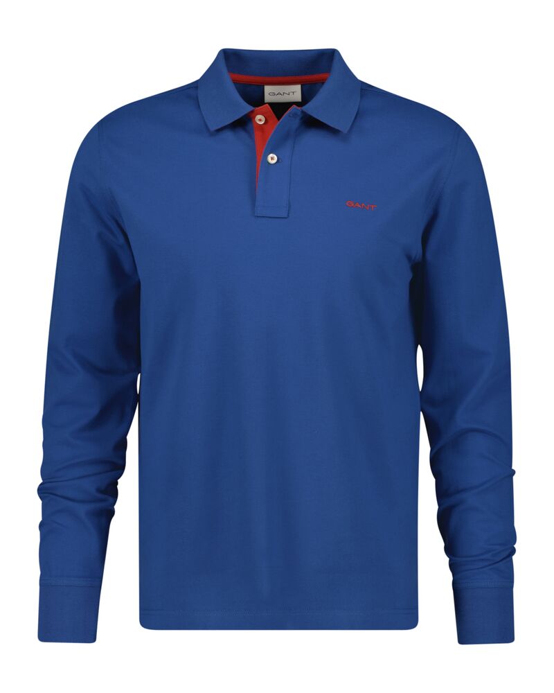 Gant Regular Fit Contrast Pique Polo Vintage Blue / S