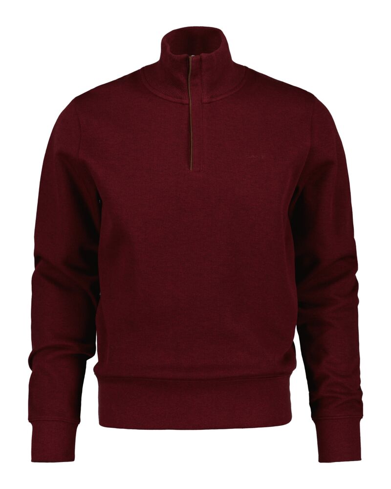 Sacker Rib Half-Zip Sweatshirt Wine Red / S