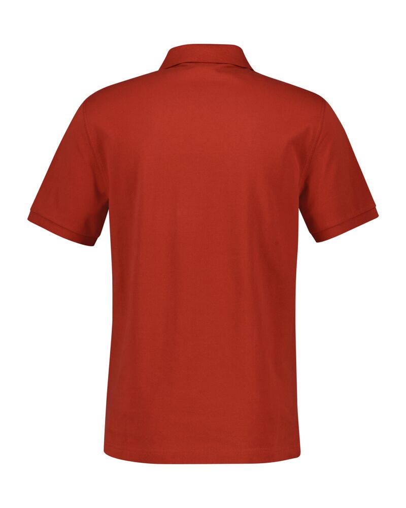 Regular Fit Shield Piqué Polo Shirt Iron Red / S