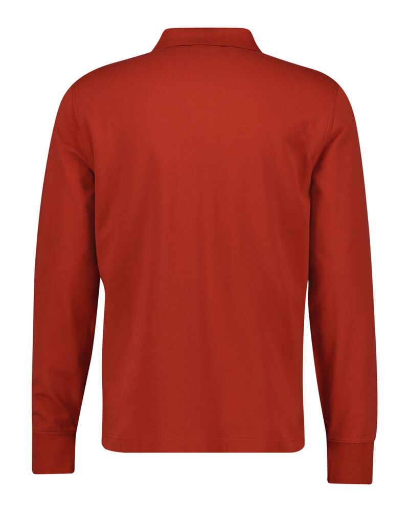 Regular Fit Shield Ls Pique Rugger Iron Red / S