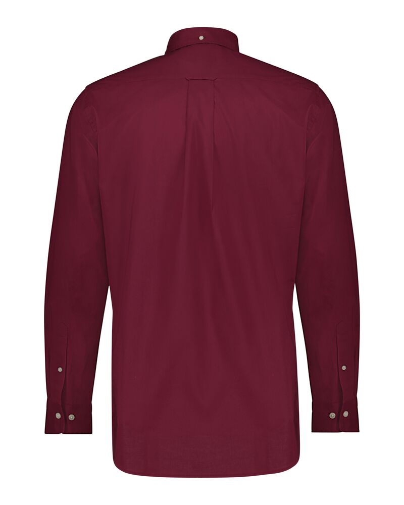 Regular Fit Poplin Shirt Wine Red / S