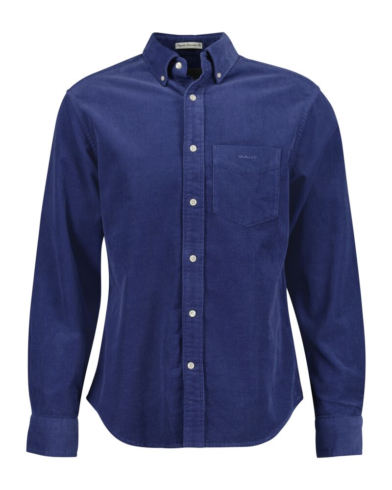 Regular Fit Corduroy Shirt Dusty Navy / S