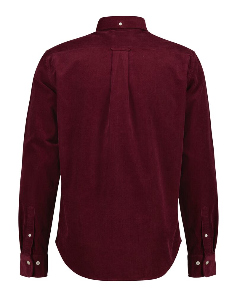 Regular Fit Corduroy Shirt Wine Red / S