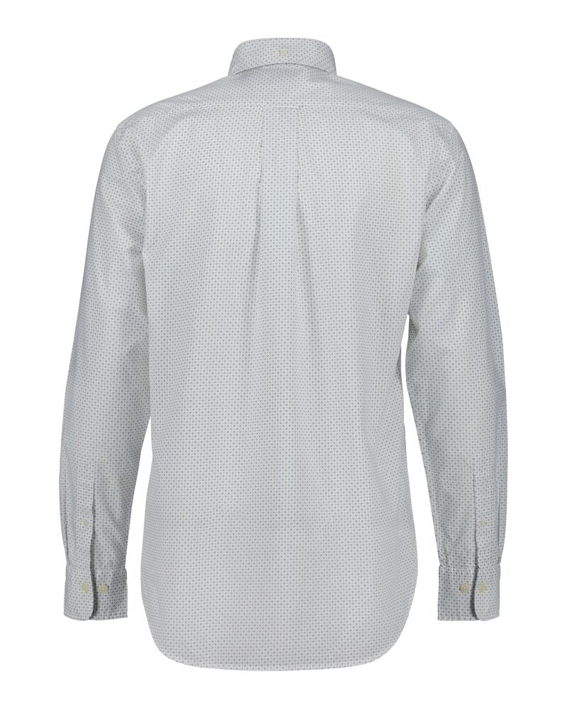 Regular Fit Micro Print Shirt Eggshell / S