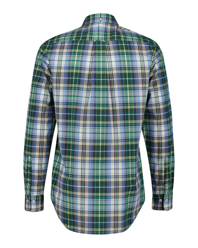 Regular Fit Tartan Checked Poplin Shirt Deep Forest Green / S