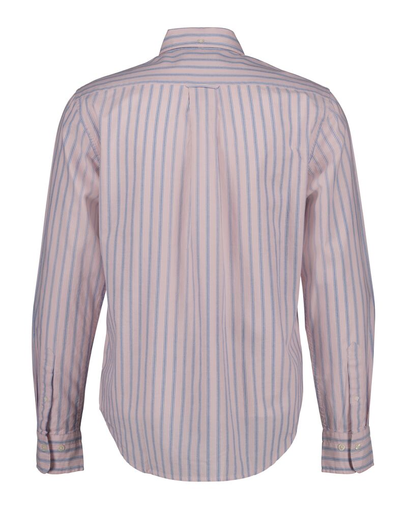 Regular Fit Striped Archive Oxford Shirt Dusty Pink / 4XL