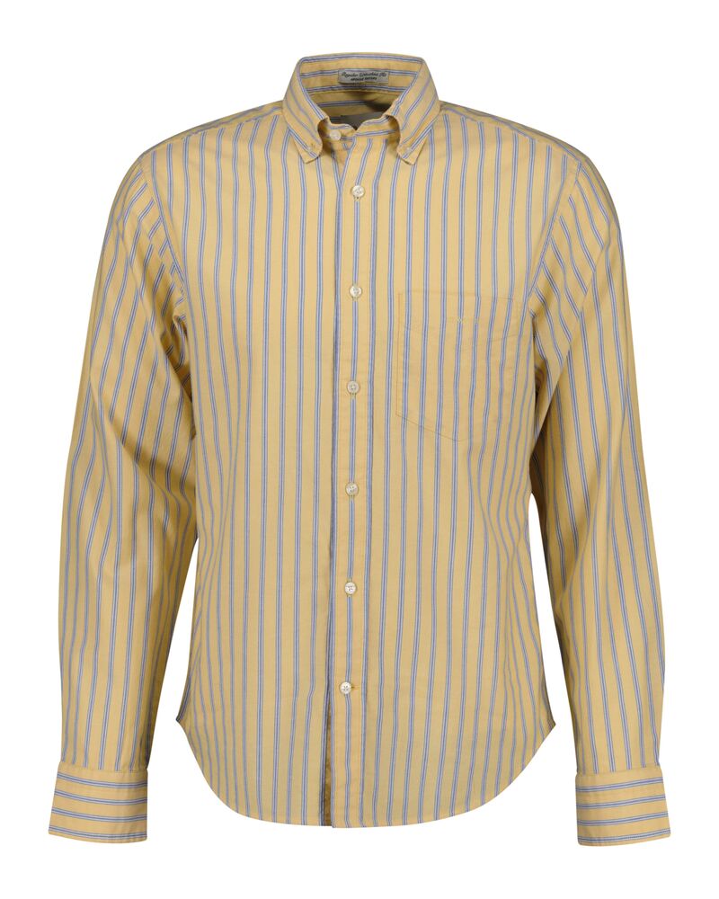 Regular Fit Striped Archive Oxford Shirt Faded Sunset / 4XL