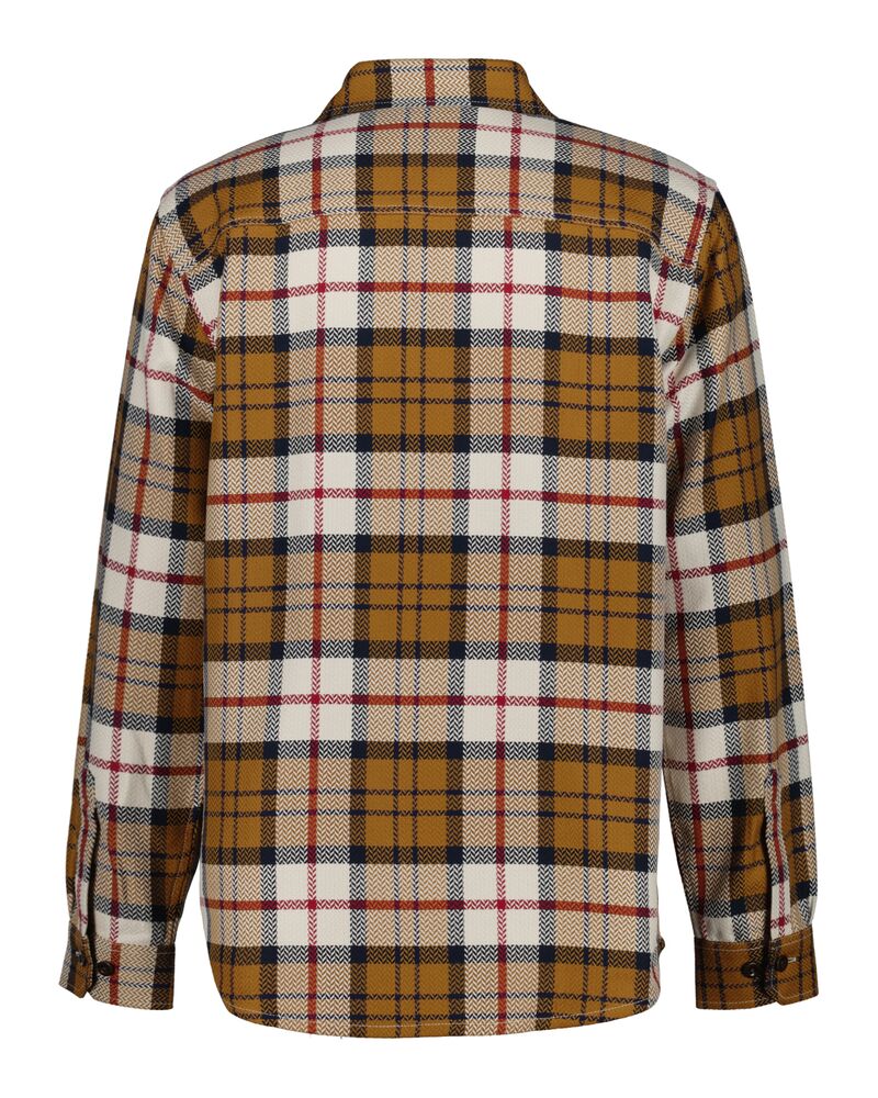 Checked Herringbone Overshirt Warm Earth / S