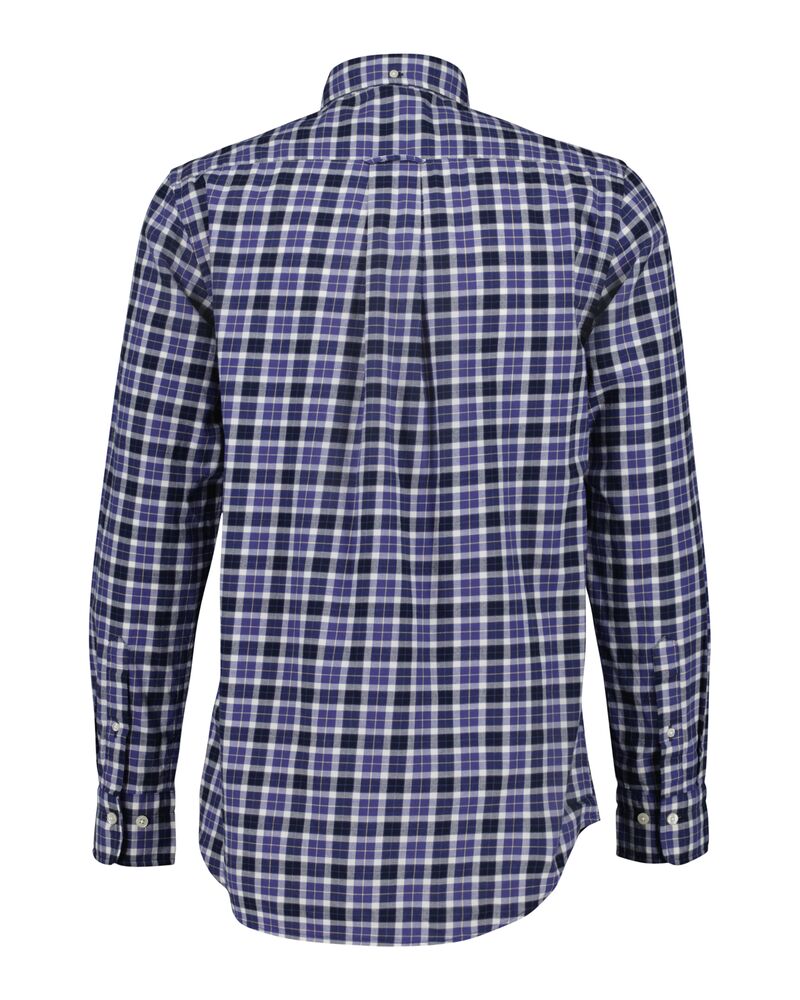 Regular Fit Checked Light Twill Shirt Sailor Navy / S