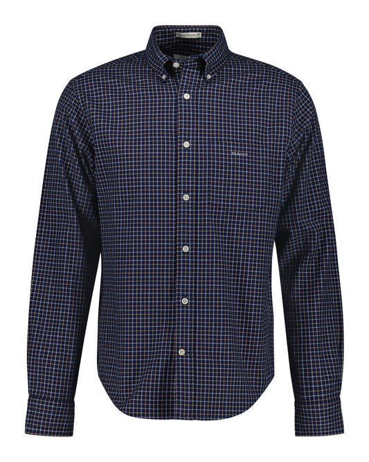 Regular Fit Tattersall Jaspé Shirt Persian Blue / S