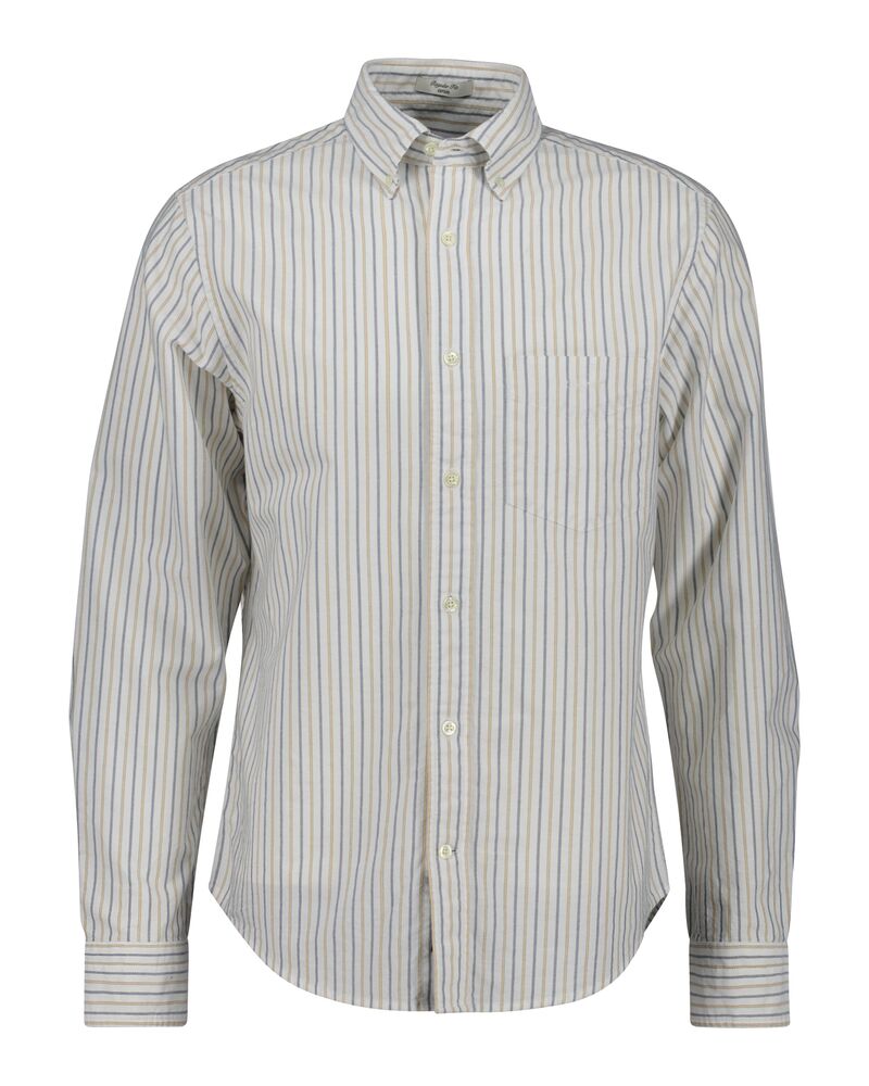 Gant Regular Fit Oxford Stripe Shirt Eggshell / S