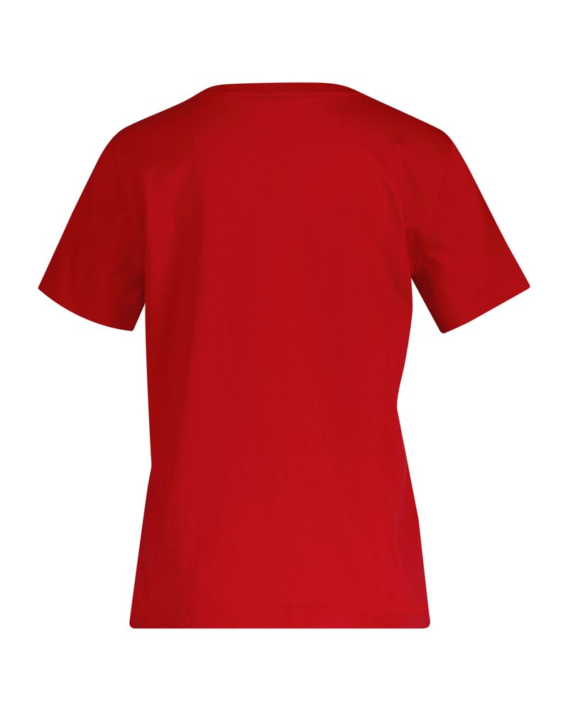 Regular Fit Shield Short Sleeve T-Shirt Ruby Red / M