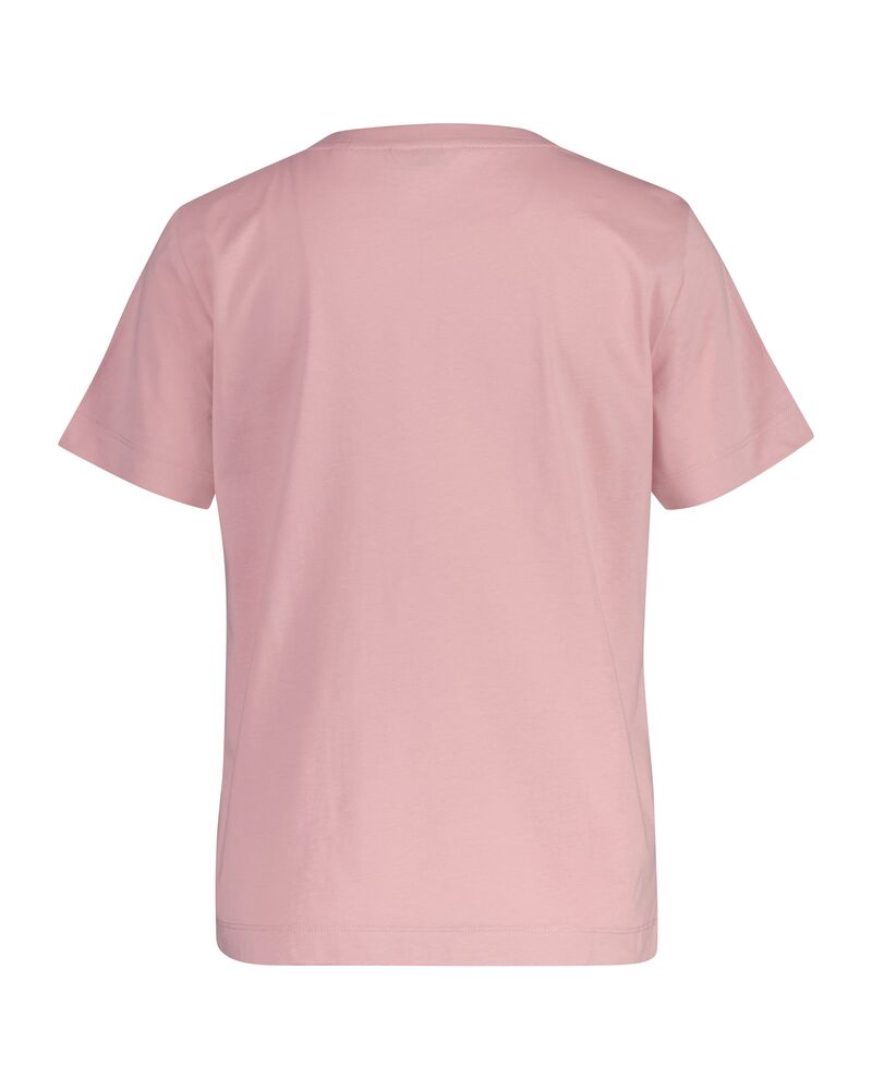 Gant Regular Fit Shield V-Neck T-Shirt Dusty Pink / S