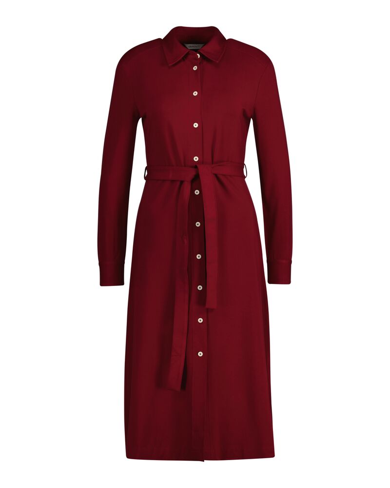 Slim Jersey Shirt Dress Plumped Red / S