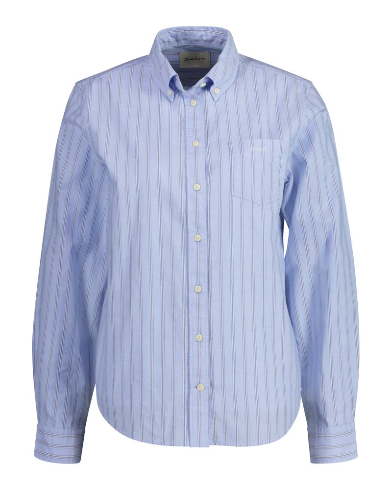 Gant Regular Fit Stripe Archive Oxford Shirt Light Blue / 32