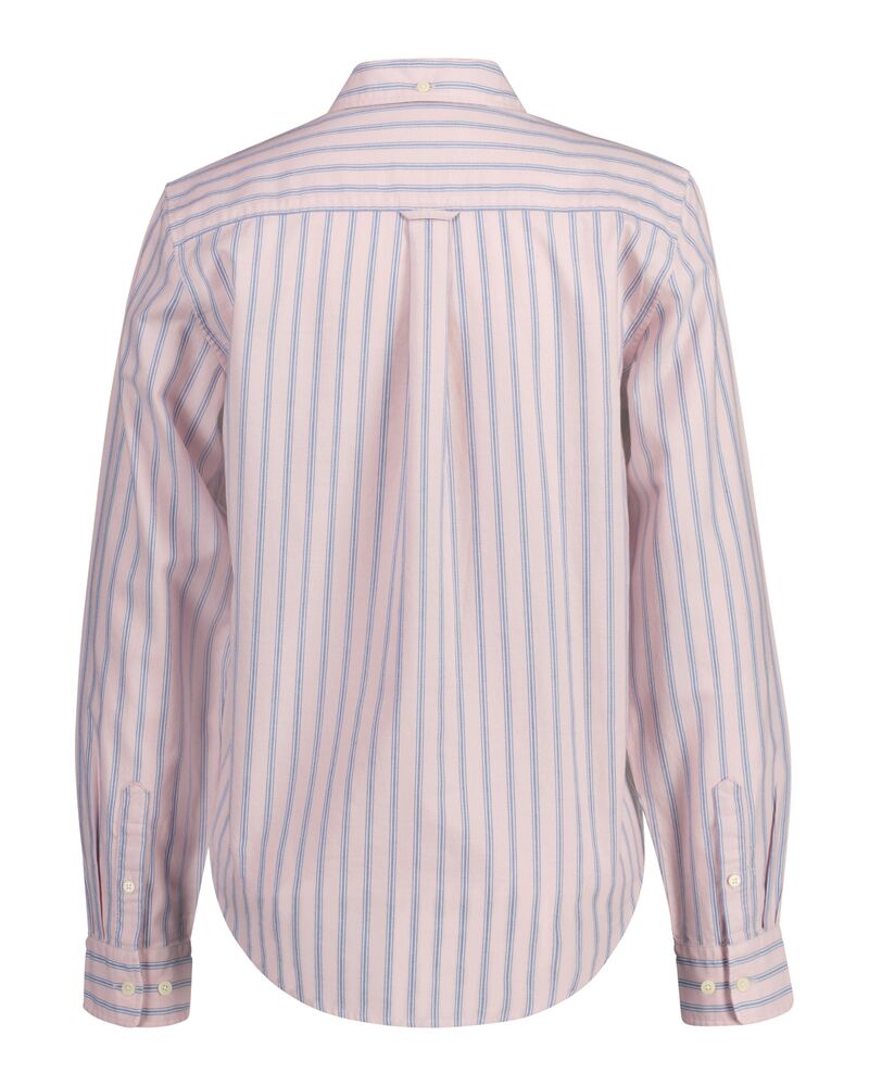 Gant Regular Fit Stripe Archive Oxford Shirt Dusty Pink / 32