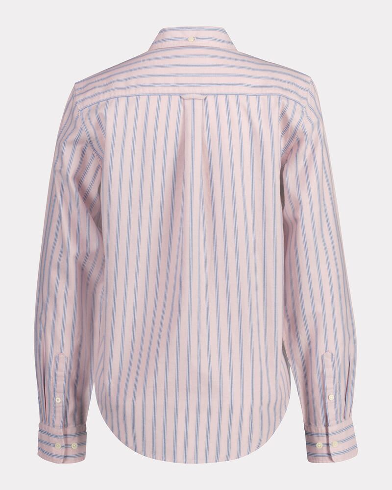 Gant Regular Fit Stripe Archive Oxford Shirt Dusty Pink / 32