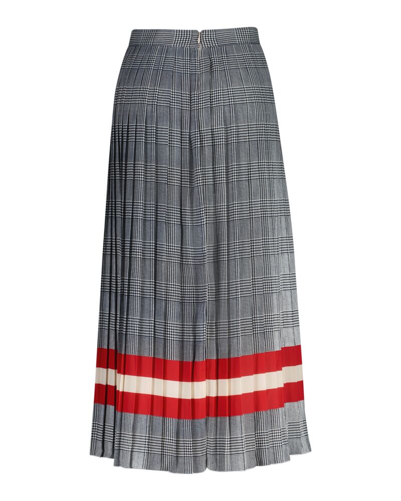 Check Print Pleated Skirt Evening Blue / 32