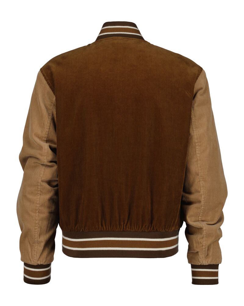 Corduroy Varsity Jacket Cocao Brown / S