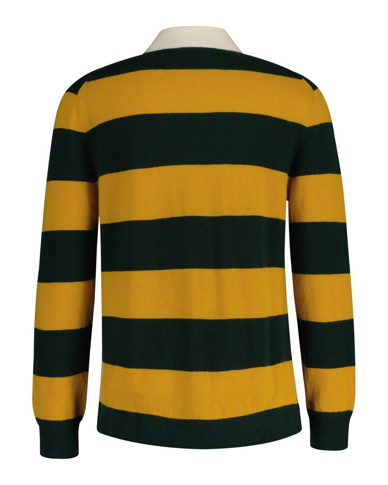 Gant Extrafine Lambswool Striped Rugger Tartan Green / S