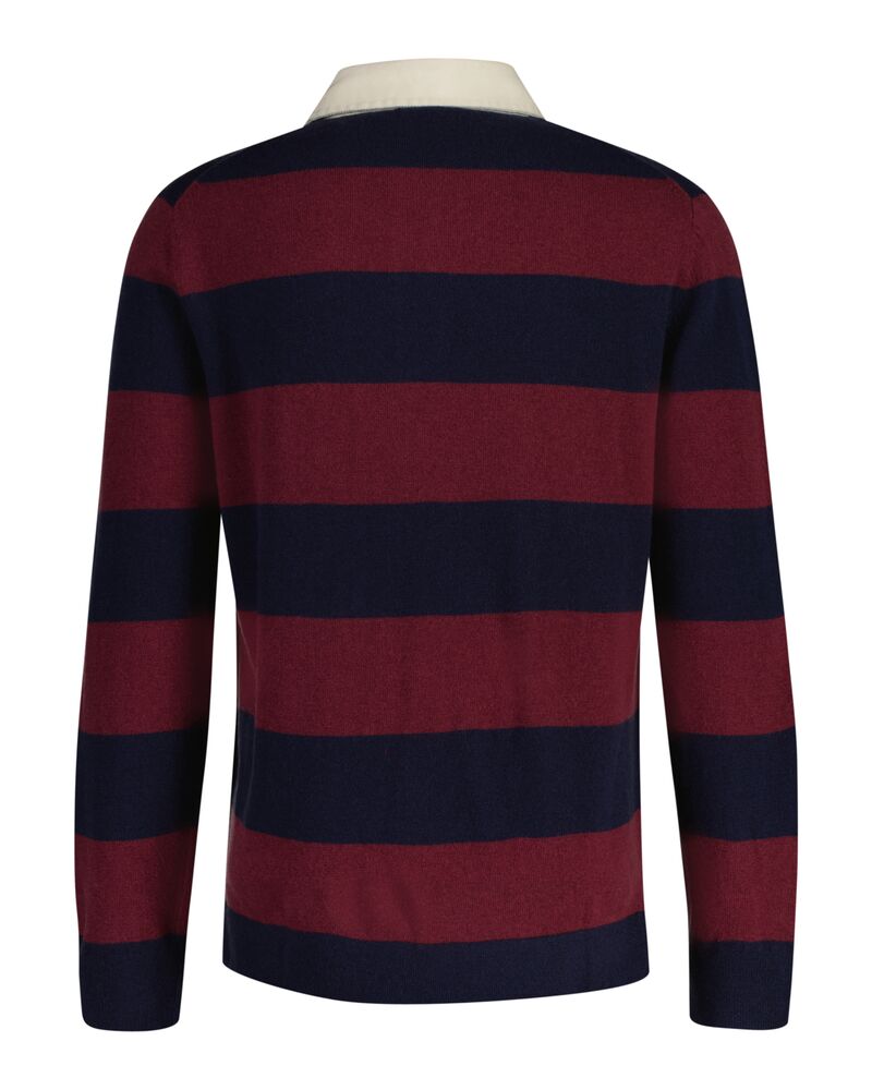 Gant Extrafine Lambswool Striped Rugger Marine / S