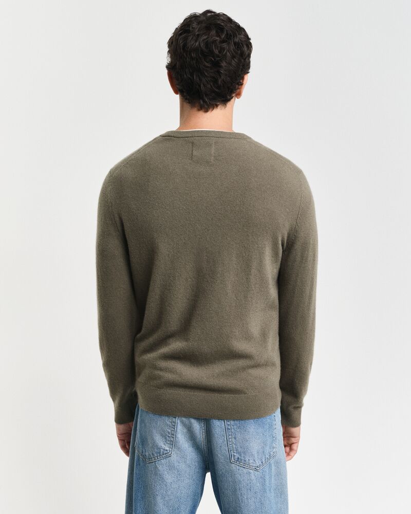 Gant Extrafine Lambswool V-Neck Juniper Green / S