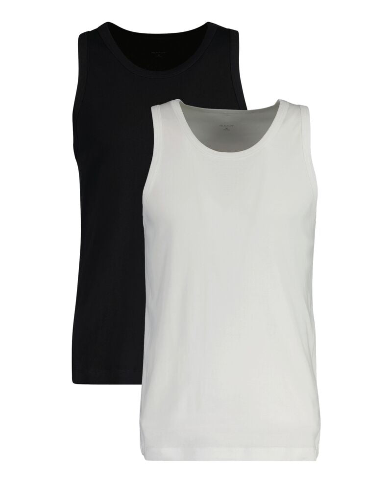 Gant Tank Top 2-Pack Black / White / S