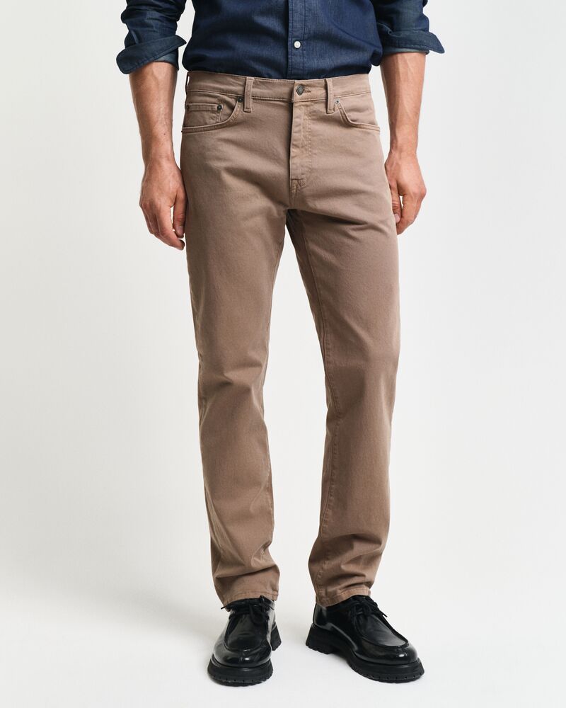 Regular Fit Desert Jeans Brown / 33X32