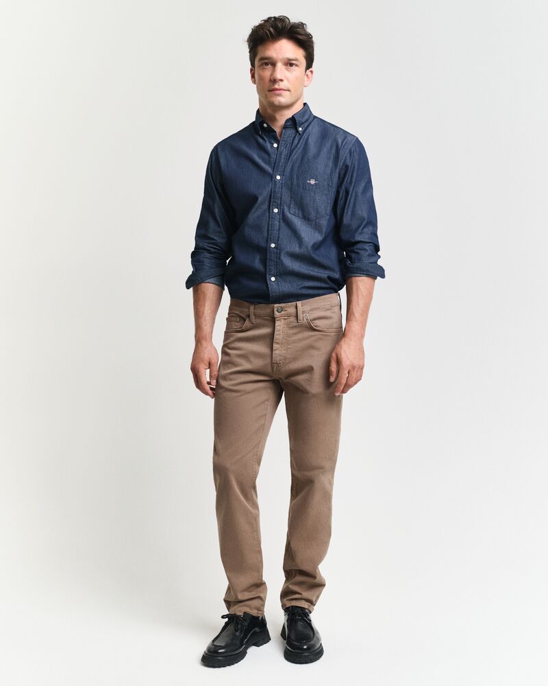 Regular Fit Desert Jeans Brown / 33X32