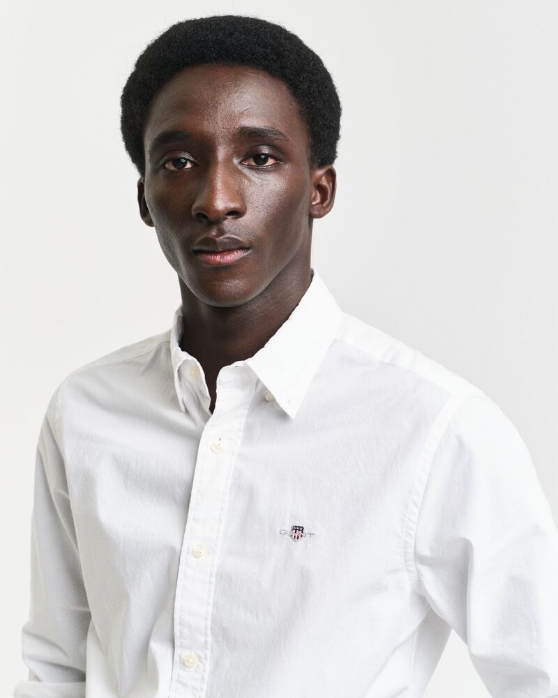 Slim Fit Classic Poplin Shirt White / S