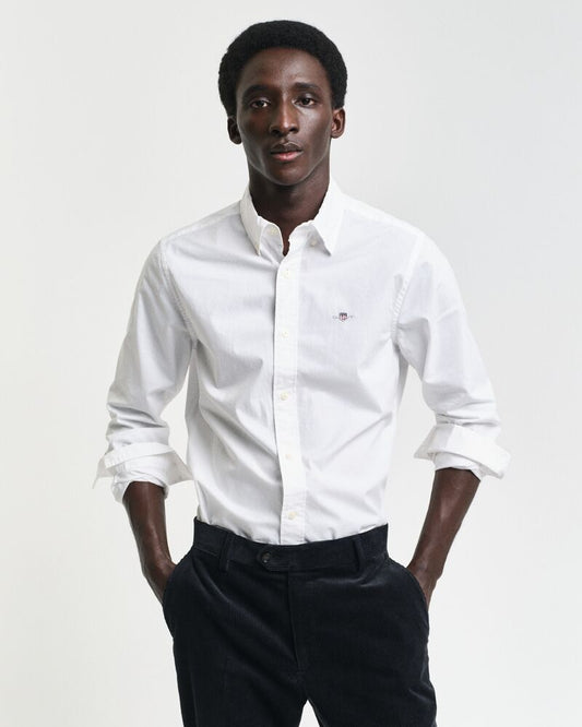 Slim Fit Classic Poplin Shirt White / S