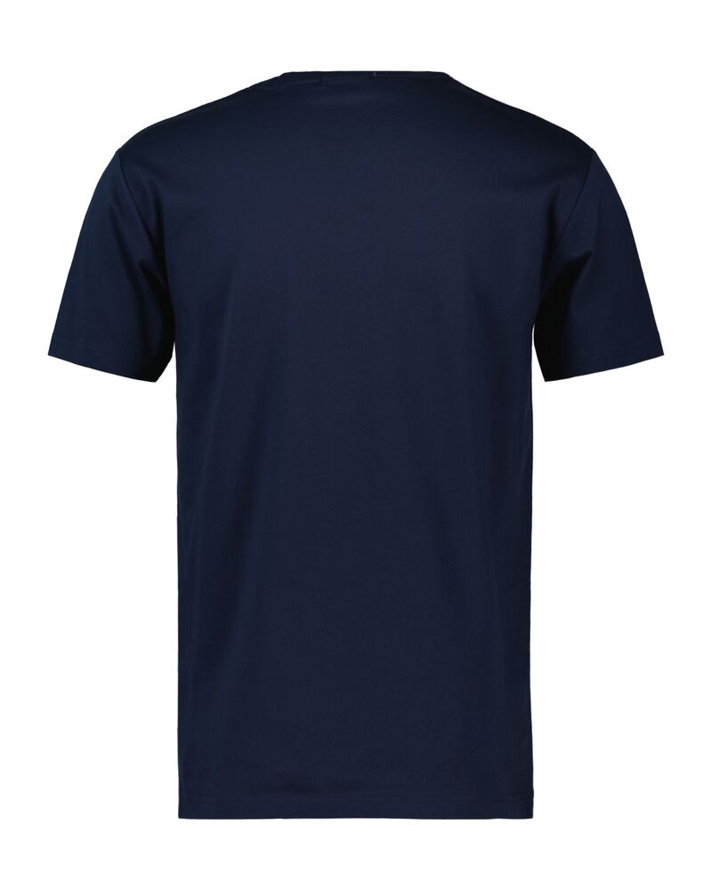 Slim Mercerized Ss T-Shirt Evening Blue / S