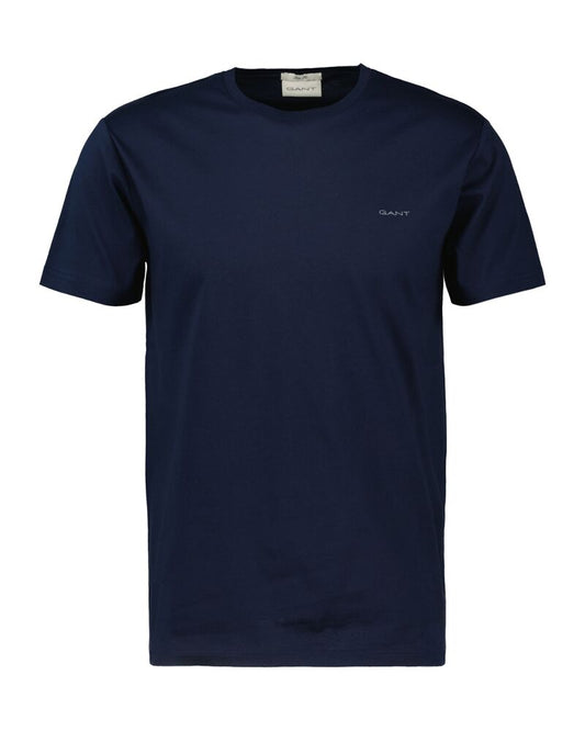 Slim Mercerized Ss T-Shirt Evening Blue / S