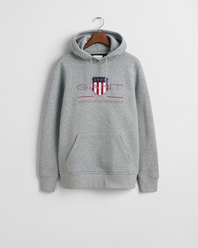 Archive Shield Hoodie Grey Melange / M