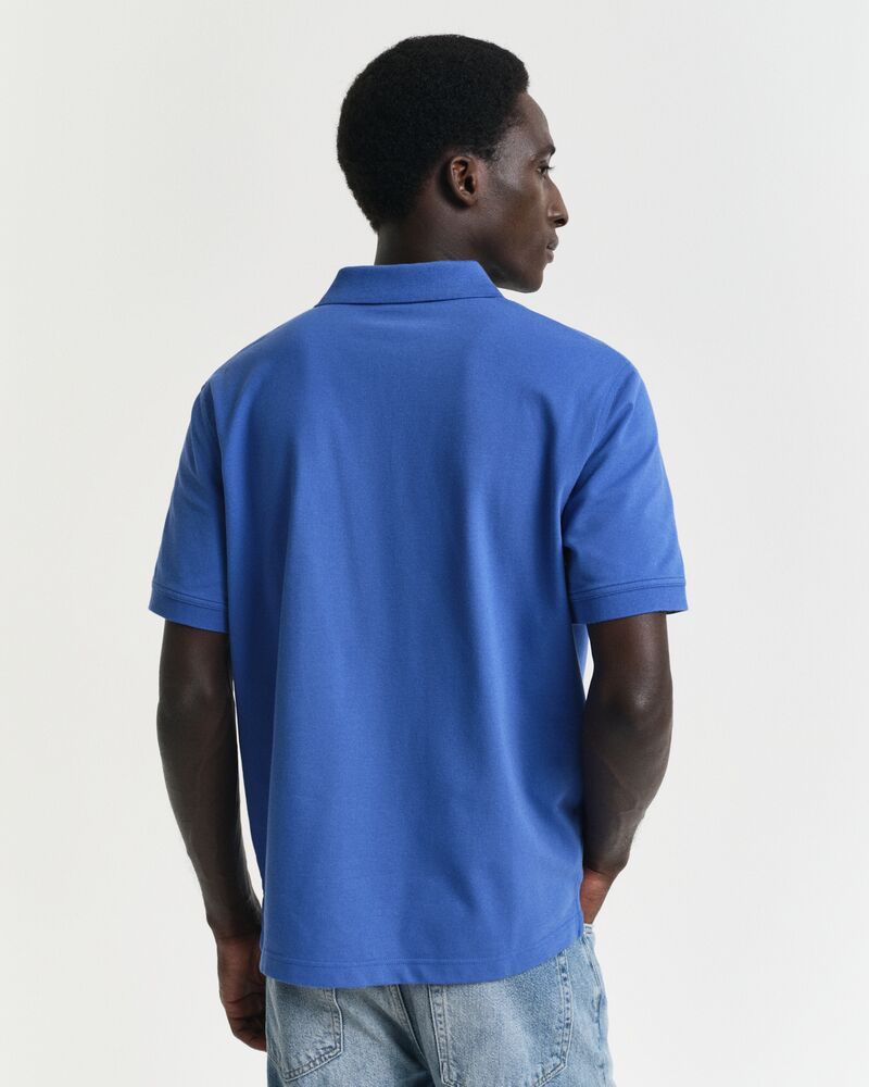 Contrast Piqué Polo Shirt RICH BLUE / S
