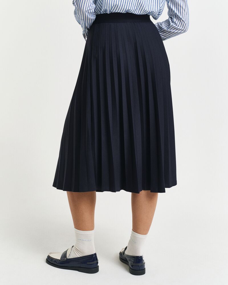 Pleated Jersey Skirt EVENING BLUE / S