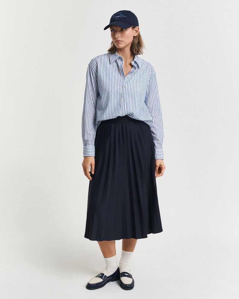 Pleated Jersey Skirt EVENING BLUE / S