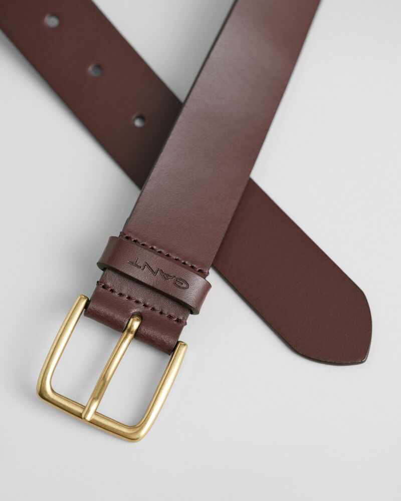 Leather Belt Soil Brown / L-XL