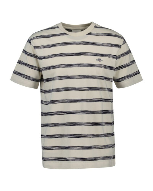 STRIPED SHORT SLEEVE T-SHIRT CREAM / S