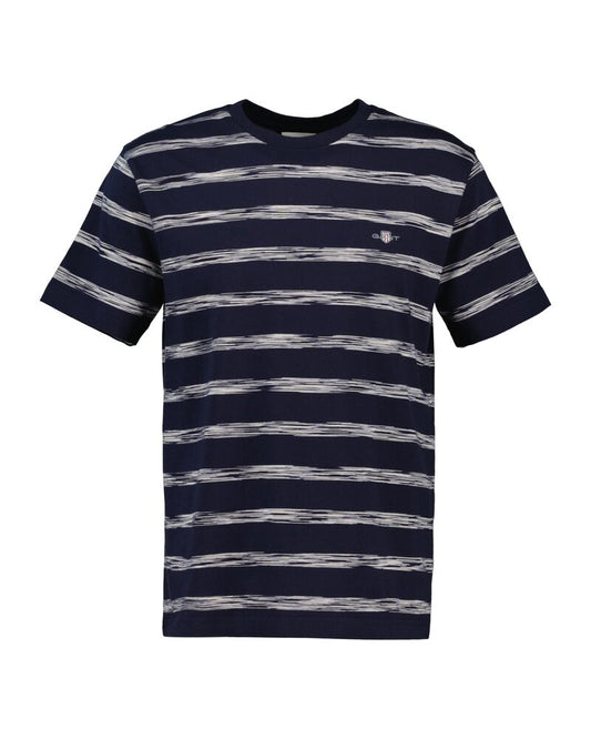 STRIPED SHORT SLEEVE T-SHIRT EVENING BLUE / S