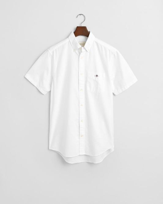 REGULAR Fit  Classic  Oxford Short Sleeve Shirt WHITE / S